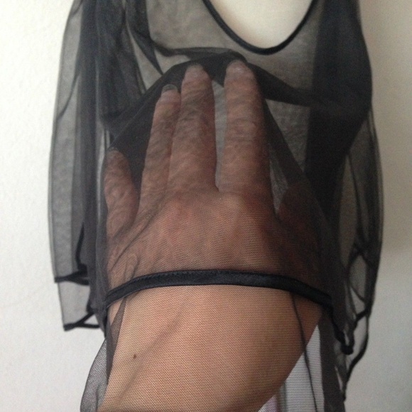 Victoria's Secret Babydoll Bridal Black Mesh Tutu - Picture 6 of 8